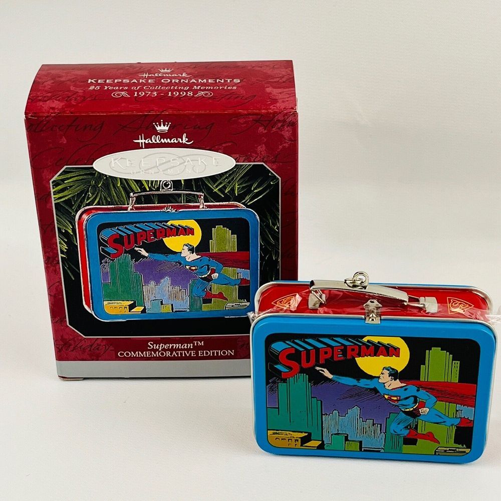 Hallmark Superman Commemorative Edition Tin Lunchbox‎ 1998 Keepsake Ornament